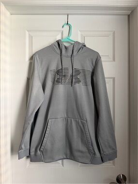 Gray UA Hooded Pullover Sweatshirt